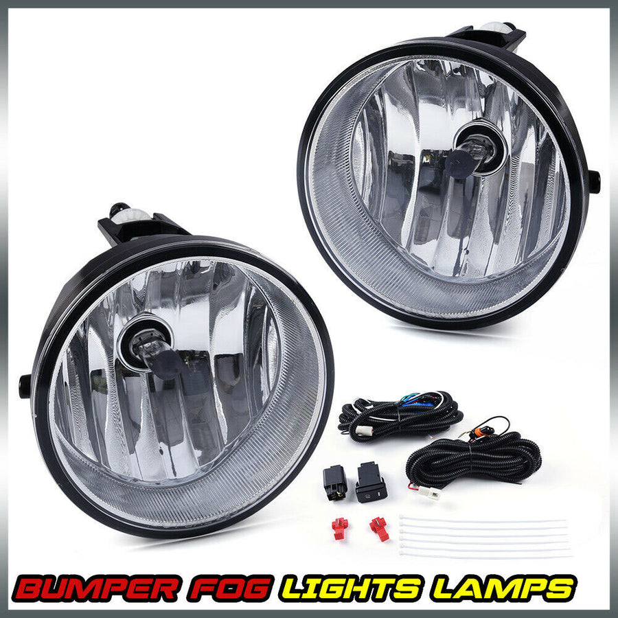 Bumper Fog Lights Driving Lamps + Bulbs Complete Kit For 2005-2011 Toyota Tacoma