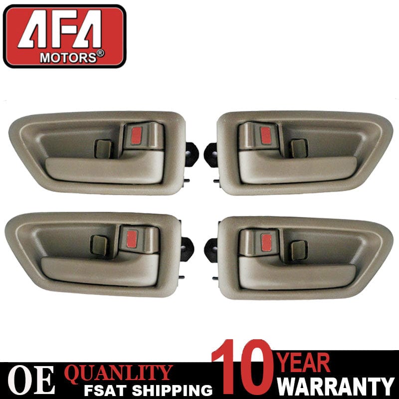 4X Front Rear Left Right Inside Beige Door Handle for 1997-2001 Toyota Camry