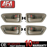 4X Front Rear Left Right Inside Beige Door Handle for 1997-2001 Toyota Camry