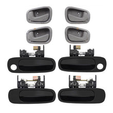 Load image into Gallery viewer, Set of 8 PCS Exterior &amp;Interior Door Handle Black/Gray for 98-02 TOYOTA COROLLA