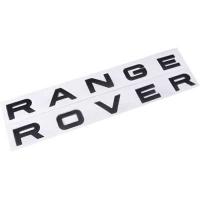 Range Rover Emblem Hood Letter Matte Black - AFA-Motors