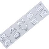Range Rover Emblem Hood Letters Matte Silver