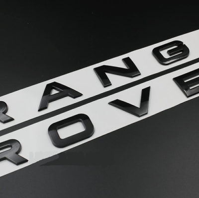 Range Rover Emblem Hood Letter Matte Black