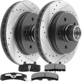 Front Brake Rotors + ceramic brake Pads for Chevy Silverado 1500 GMC C1500 Yukon