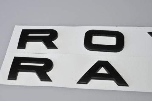 Range Rover Emblem Hood Letter Matte Black