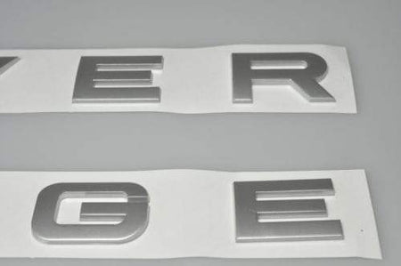 Range Rover Emblem Hood Letters Matte Silver