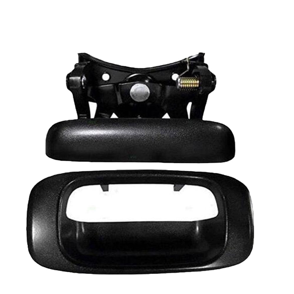 Tailgate Handle and Bezel Set Fit Chevrolet Silverado,GMC Sierra Door Handle Black, 15997911, 15228539