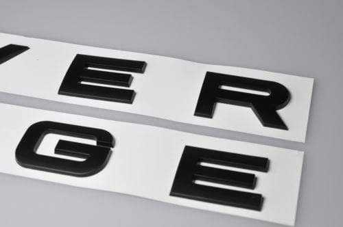 Range Rover Emblem Hood Letter Matte Black