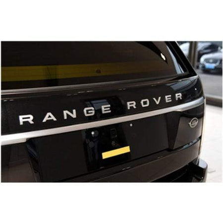 Range Rover Emblem Hood Letters Matte Silver