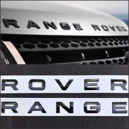 Range Rover Emblem Hood Letter Matte Black