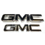 GMC Sierra 1500 2500HD 3500HD Emblem with clips Black Chrome