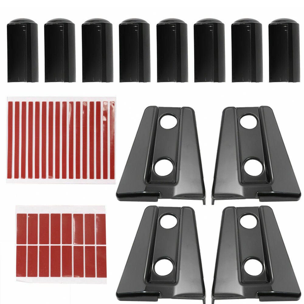8pcs Exterior Car Door Hinge Decor Covers Trim For Jeep Wrangler JL 2018+ 4-Door
