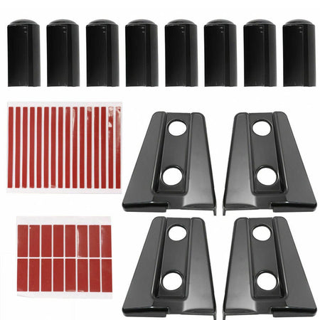 8pcs Exterior Car Door Hinge Decor Covers Trim For Jeep Wrangler JL 2018+ 4-Door
