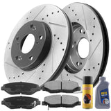 Honda Accord Front Brake Rotors & Pads 12040036 D914, with fluid & cleaner