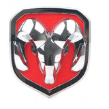 Dodge Ram Emblem Front Hood Grille Chrome Red