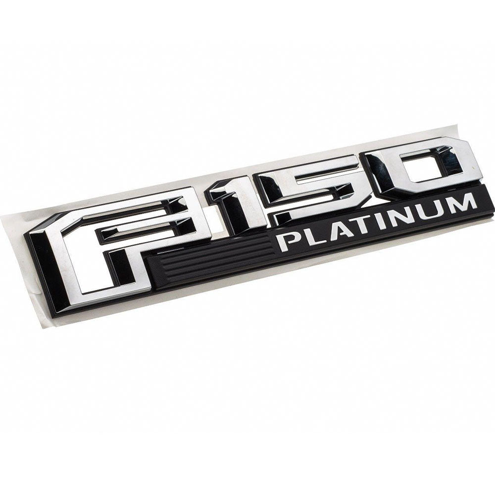 Ford F-150 Platinum Fender Emblem OEM Parts Chrome 2PC