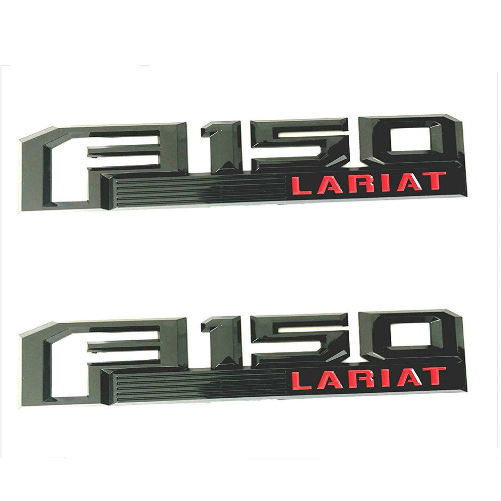 Ford F150 LARIAT Emblem Fender Badge 2PC