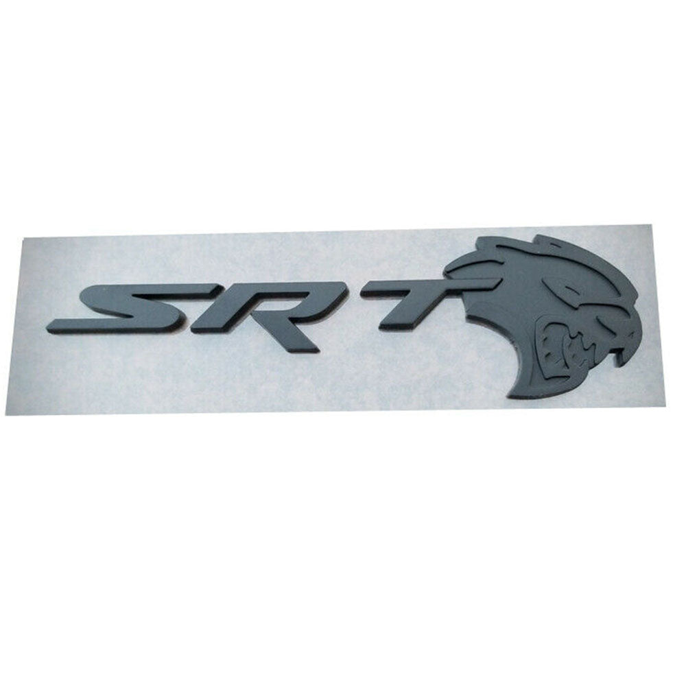 Dodge Challenger Charger SRT Hellcat Emblem 3D Nameplate Matte Black