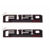 Ford F150 XLT Fender Emblem Red Black GL3Z-16720-C, GL3Z-16720-D