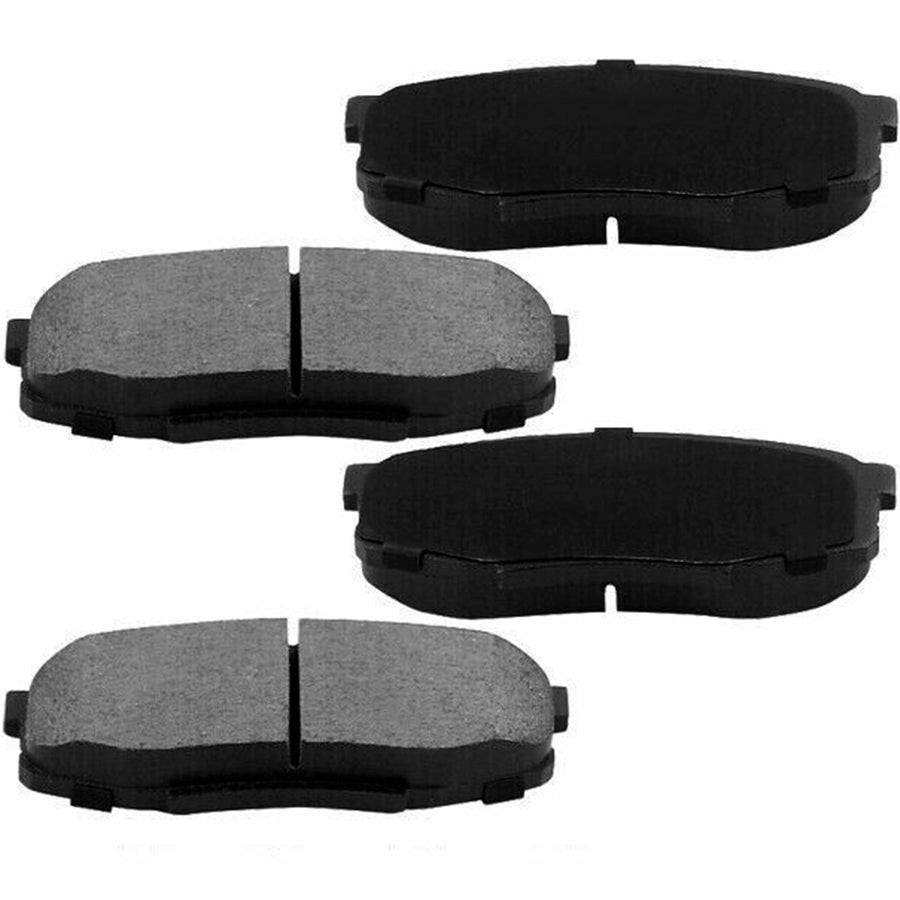 Rear Ceramic Brake Pads w/Hardware Kits Fits for Ford Edge Explorer Taurus Flex, Lincoln MKS MKT-Low Dust Brake Pad-4 Pack