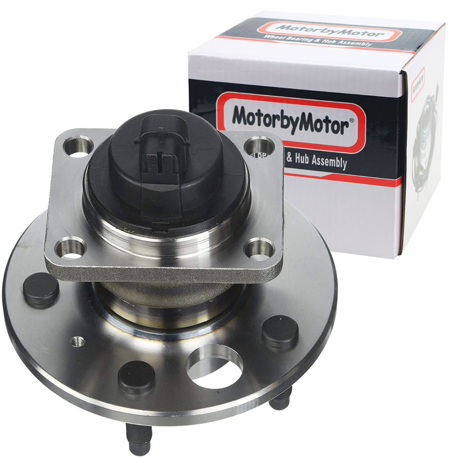 MotorbyMotor 512152 Rear Wheel Bearing & Hub Assembly Fits for  2004-2005 Chevy Classic, 2001-2003 Chevy Malibu, 1999-2004 Oldsmobile Alero, 1999-2005 Pontiac Grand Am Wheel Hub (5 Lug, w/ABS)