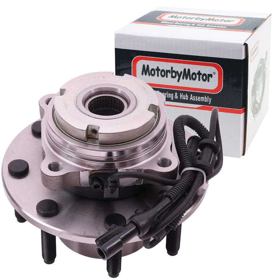 MotorbyMotor 515075 Front Wheel Bearing & Hub Assembly Fits for 1999 Ford F-250 Super Duty, 1999 Ford F-350 Super Duty  Wheel Hub w/8 Lugs [w/ABS 4WD 4x4]