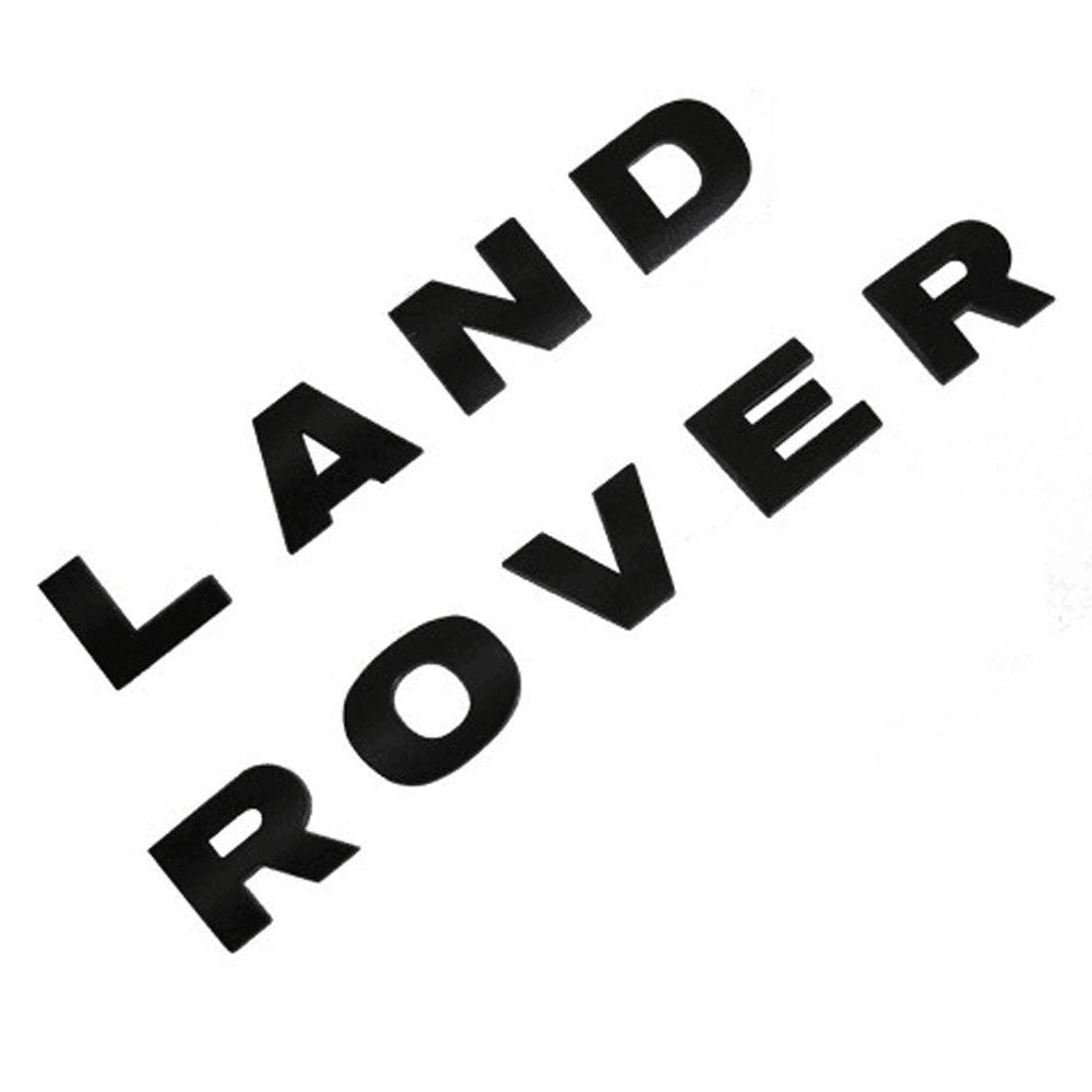 LAND ROVER Emblem Letter Trunk Badge Matte Black