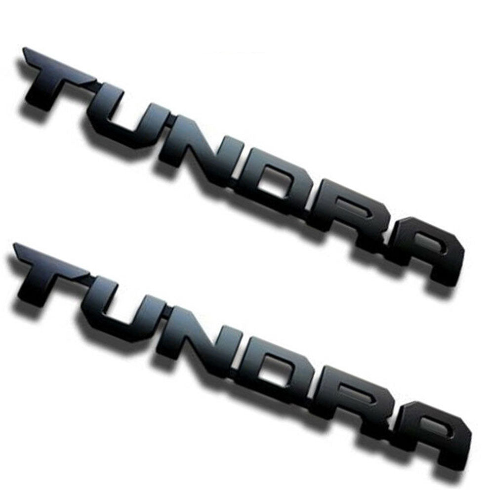 Toyota Tundra TRD Pro Emblems Matte Black 2 Pcs