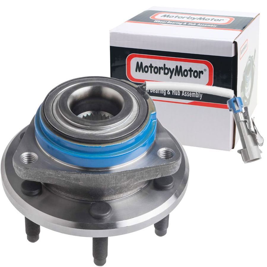 MotorbyMotor 512243 Rear Wheel Bearing & Hub Assembly for 2004-2007 Cadillac CTS, 2005-2011 Cadillac STS (RWD), 2004-2009 Cadillac SRX Wheel Hub w/6 Lugs, w/ABS