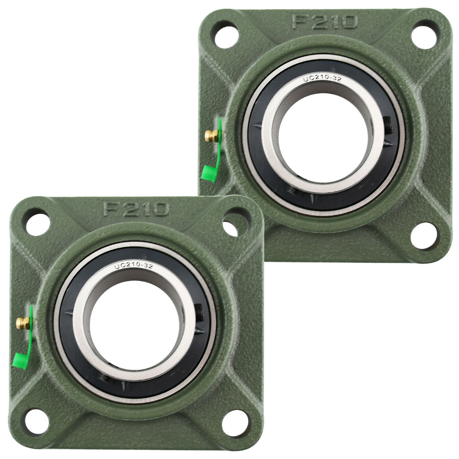 UCF210-32 Solid Pillow Block Flange Mounted Bearing-2" Bore 4 Bolt 23.3 kN-Self Aligning-Pillow Block Bearing-2 Pack