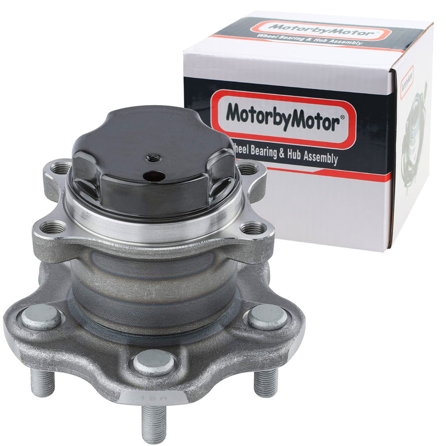 MotorbyMotor 512533 Rear Wheel Bearing and Hub Assembly Fit for 2015-2018 Chevy City Express, 2013-2019 Nissan NV200 Wheel Hub w/5 Lugs