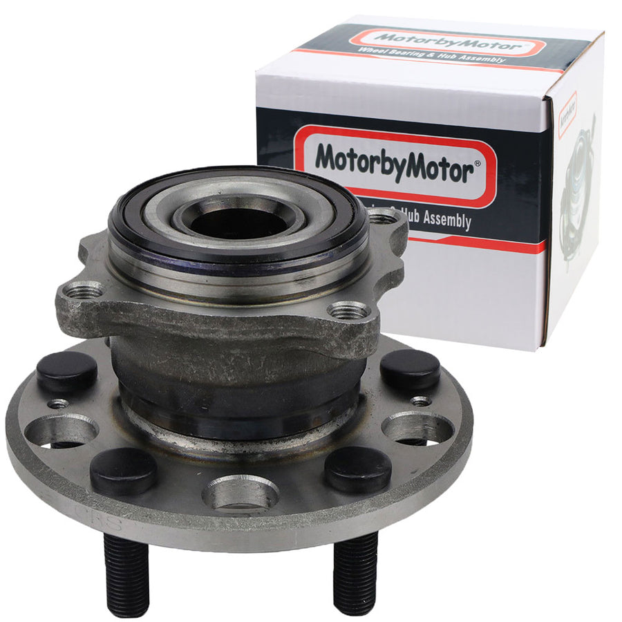 MotorbyMotor 512321 Rear Wheel Bearing Fit 2005-2012 Acura RL, 2009-2013 Acura TL Wheel Hub w/ABS, 5 Lugs AWD