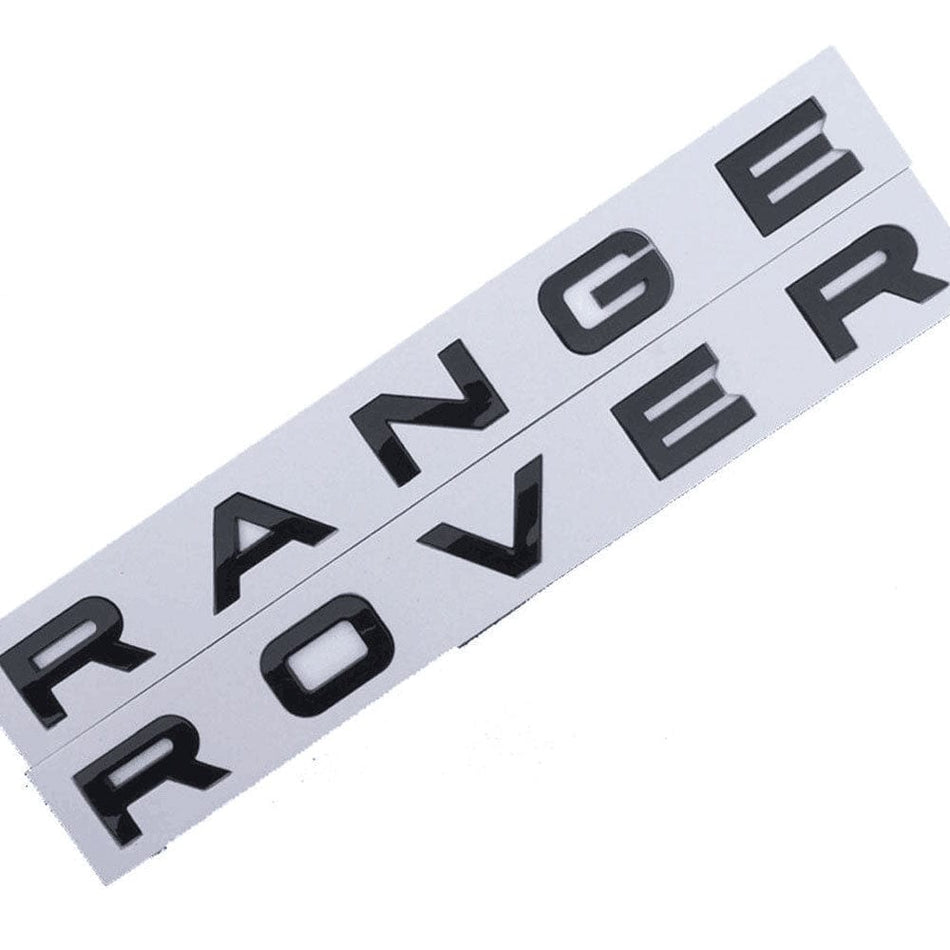 Range Rover Emblem Hood Letter Glossy Black