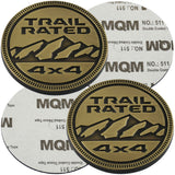 Jeep Trail Rated 4X4 Yellow Brass 68483961AB