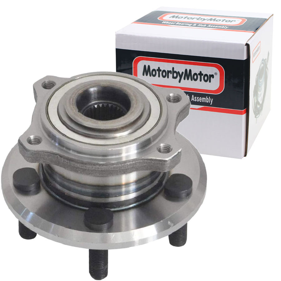 MotorbyMotor 512301 Rear Wheel Bearing and Hub Assembly Fits for  2005-2008 Dodge Magnum, 2006-2009 Dodge Charger, 2005-2009 Chrysler 300 (Fit with 27 spline shaft Only) w/5 Lugs