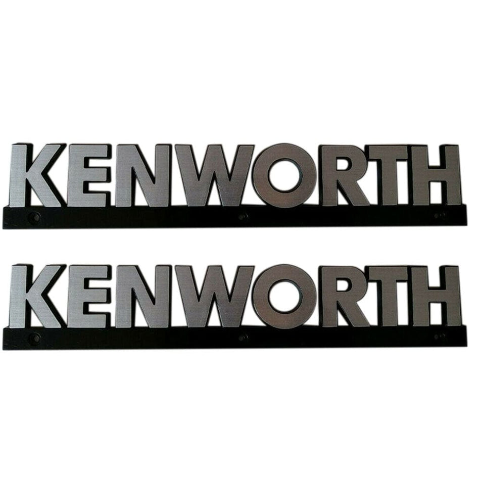 KENWORTH Emblem Plate Metal Logo Pair