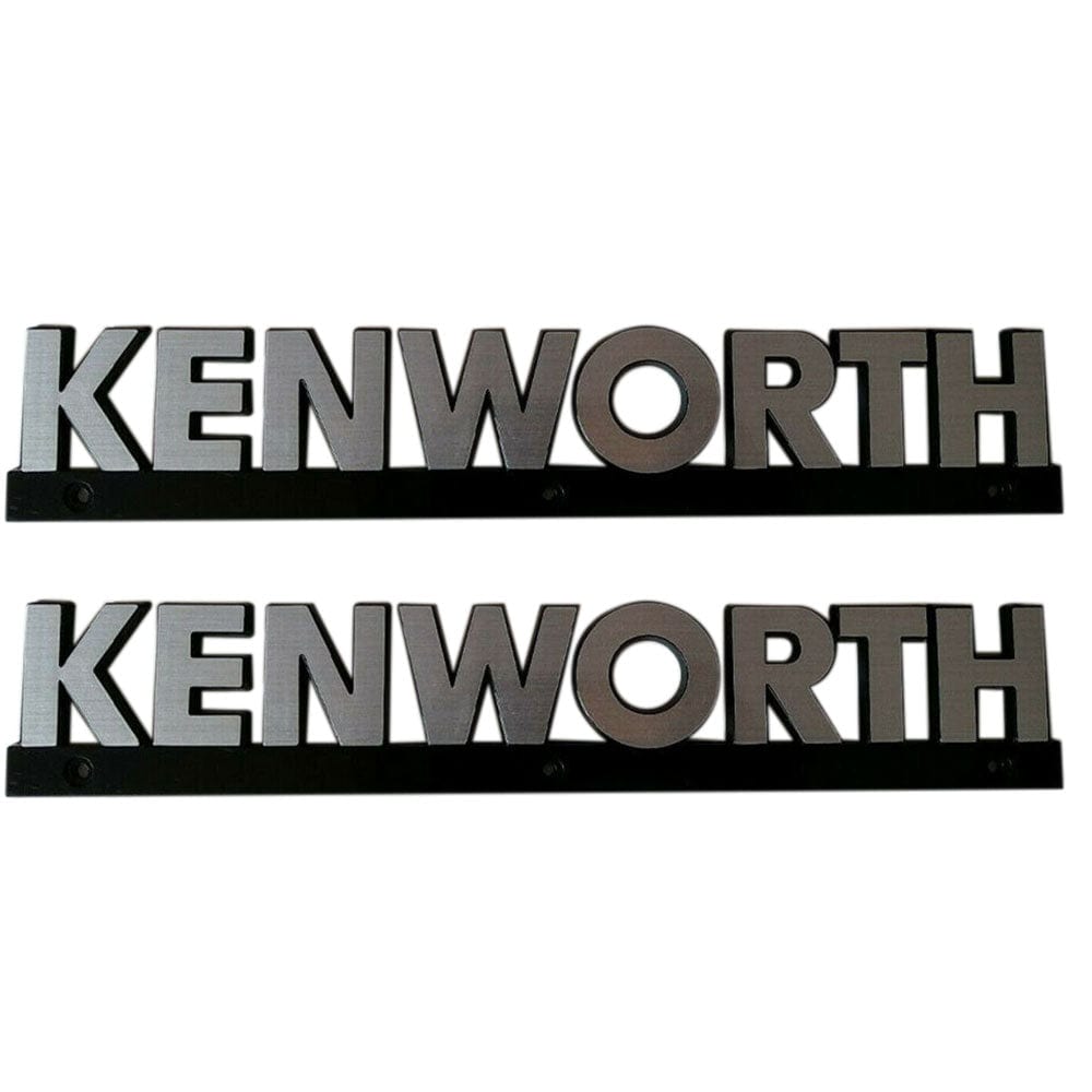 KENWORTH Emblem Plate Metal Logo Pair
