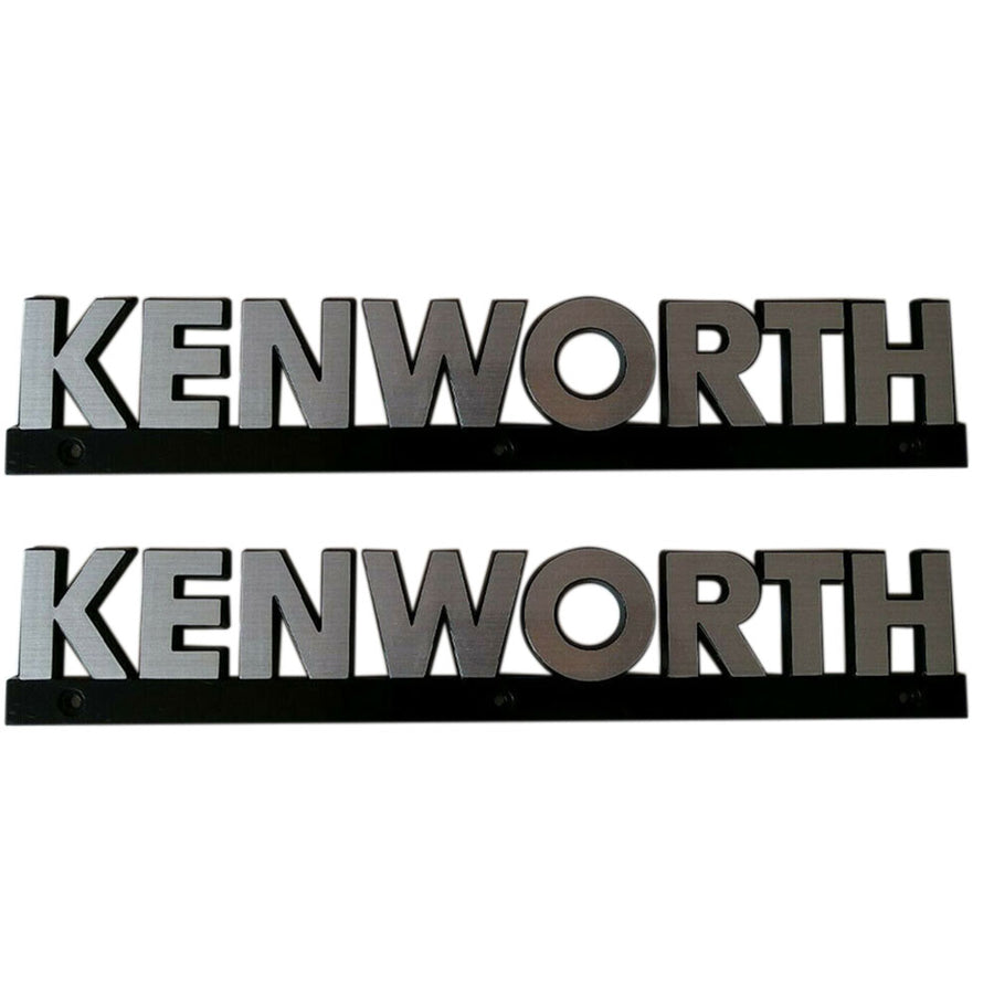 KENWORTH Emblem Plate Metal Logo Pair