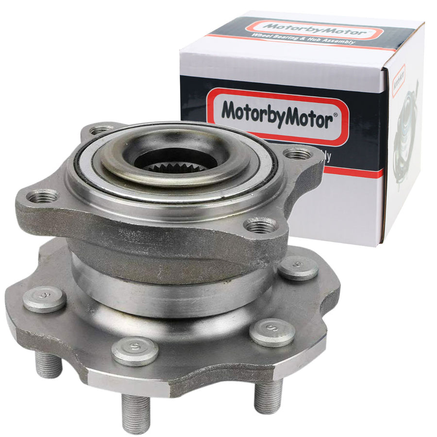 MotorbyMotor Rear Wheel Bearing for 2005-2008 Nissan Armada, 2005-2012 Nissan Pathfinder Wheel Hub w/6 Lugs-541003