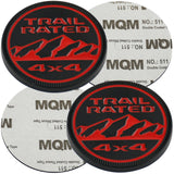 Jeep Trail Rated 4X4 Red Black 68483961AB