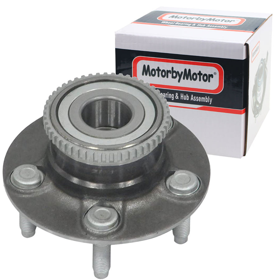 MotorbyMotor 512163 Rear Wheel Bearing & Hub Assembly for 2001-2007 Ford Taurus, 2001-2005 Mercury Sable Wheel Hub w/5 Lugs, w/ABS