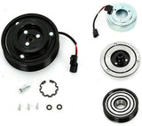 (4 CYL 2.5L) AC Compressor Clutch Assembly Kit Coil Pulley Fit Nissan Rouge 2002 2003 2004 2005 2006 A/C Compressor Clutch