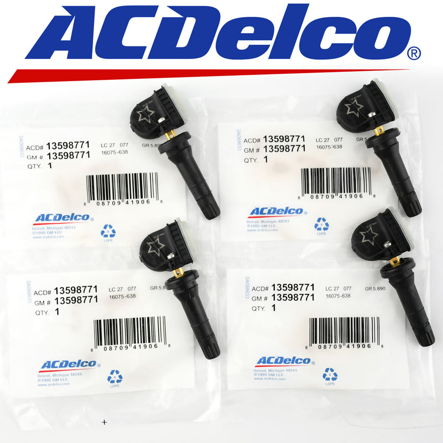 ACDelco 13598771 TPMS Tire Pressure Sensors For Buick Chevrolet GM Pontiac 4pcs