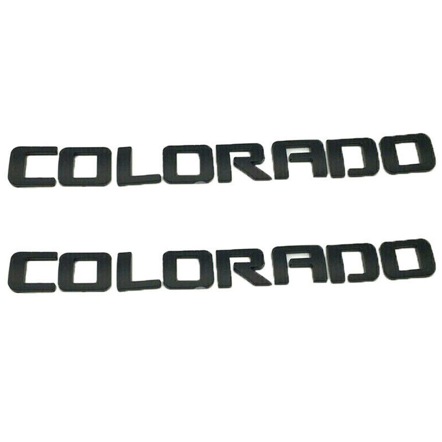 Chevrolet Colorado Emblem Kit Letter Badge Black