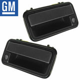 Pair GM Black Front Exterior Outside Door Handle for GMC Chevrolet C2500 C3500