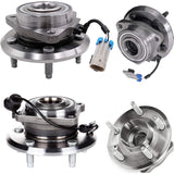 MotorbyMotor 513276 512358 2 Front & 2 Rear Wheel Bearing Hub Assembly Fit Chevrolet Captiva Sport, Chevrolet Equinox, Pontiac Torrent, Saturn Vue, Suzuki XL-7