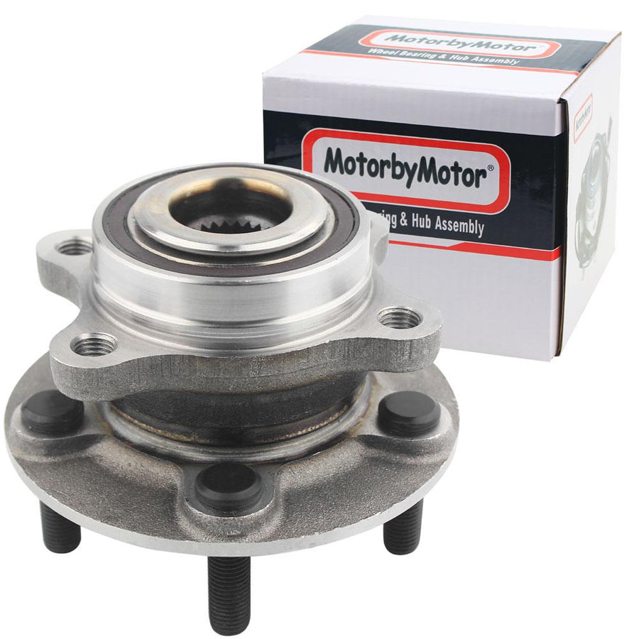 Motorbymotor 512498 Rear Wheel Bearing and Hub Assembly w/ 5 Lugs Fits for Ford Fusion, Lincoln MKZ Low-Runout OE Directly Replacement Hub Bearing (All Models)