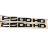 Chevrolet Silverado 2500HD Emblem- 2500HD Matte Black 2pcs