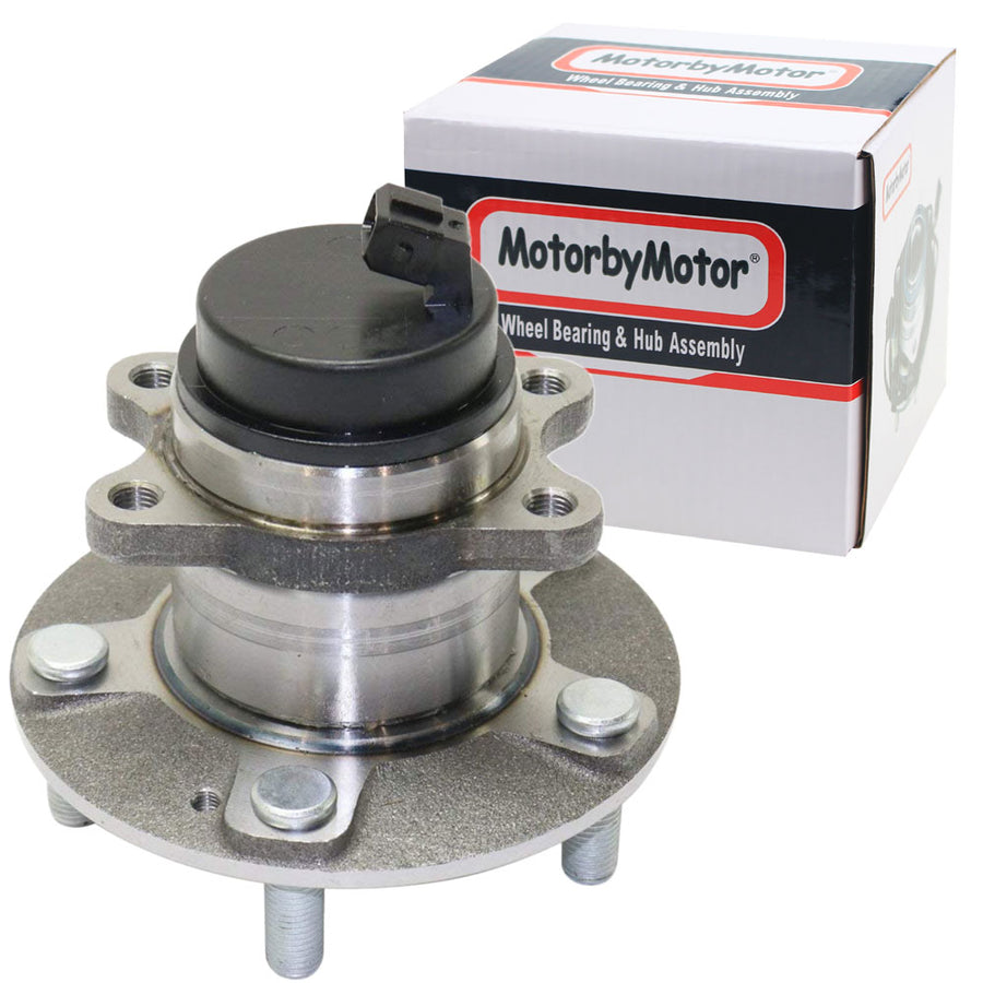 MotorbyMotor 512436 Rear Wheel Bearing Hub Assembly for Kia Forte 2010-2013, Kia Forte5 2010-2013 Wheel Hub w/5 Lugs