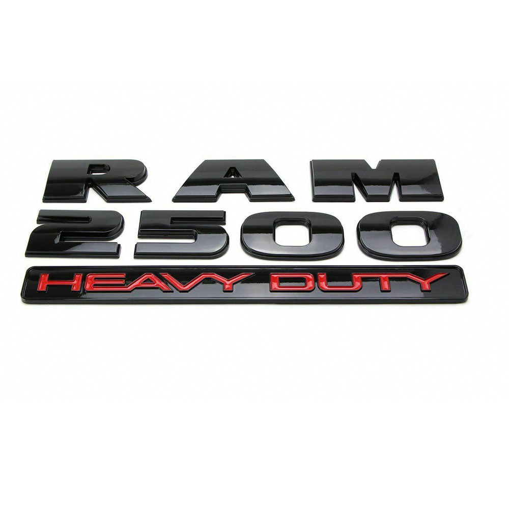 RAM 2500 HEAVY DUTY Emblem 3D Decal Glossy OEM 2pcs